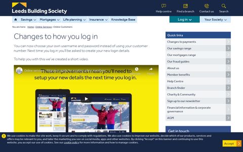 Changes to how you log in - Leeds Building Society