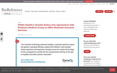 GENEDX.COM | BioReference Laboratories