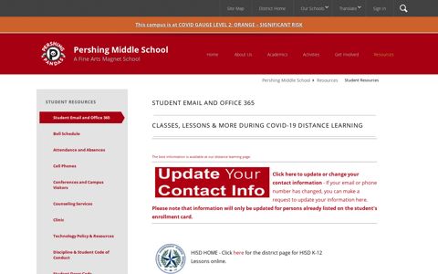 Student Resources / Student Email and Office 365 - Houston ISD