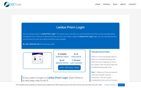 Leidos Prism Login - Find Official Portal - CEE Trust