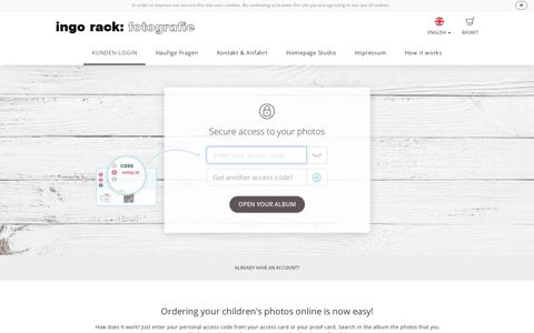 INGO RACK Fotografie Kunden-Login