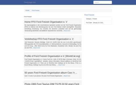 [LOGIN] Ford Freizeit FULL Version HD Quality Freizeit - LOGINERY ...