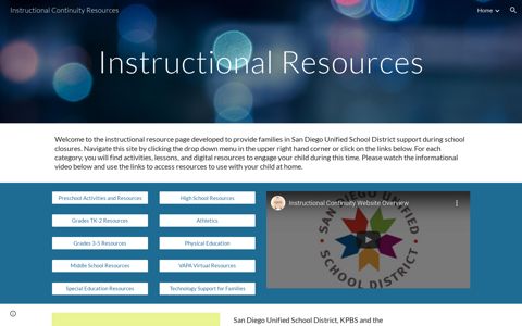 Instructional Continuity Resources - Google Sites