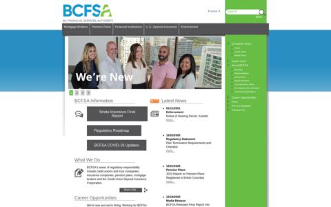 BCFSA - Home Page