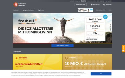 LOTTO online spielen mit LOTTO24 der Lotto-Kiosk im Internet