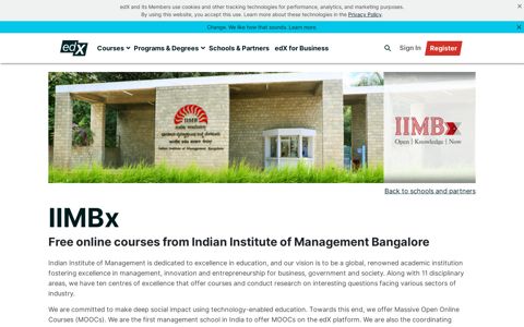 Indian Institute of Management Bangalore | edX