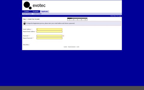 Create Account - Evotec AG