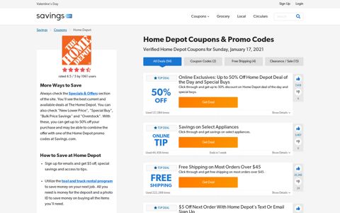 50% Off Home Depot Coupons, Promo Codes & Deals 2020 ...