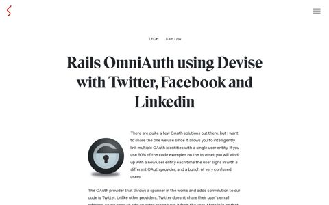 Rails OmniAuth using Devise with Twitter, Facebook and ...