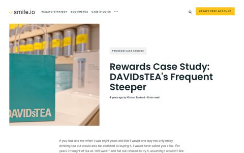 Rewards Case Study: DAVIDsTEA's Frequent Steeper