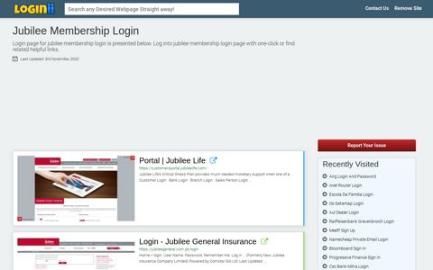 Jubilee Membership Login - Loginii.com