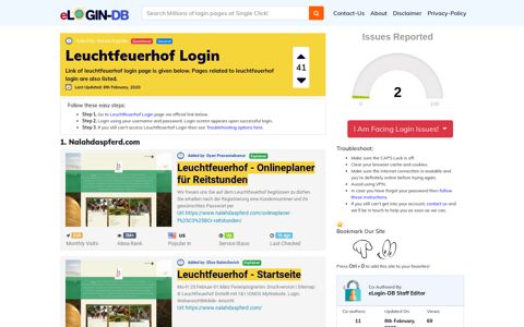 Leuchtfeuerhof Login - A database full of login pages from all ...