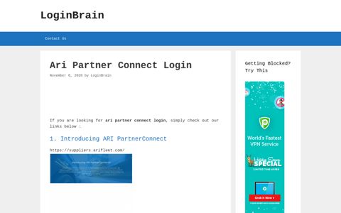 Ari Partner Connect - Introducing Ari Partnerconnect