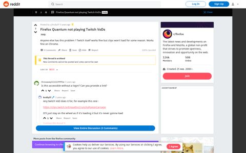 Firefox Quantum not playing Twitch VoDs : firefox - Reddit