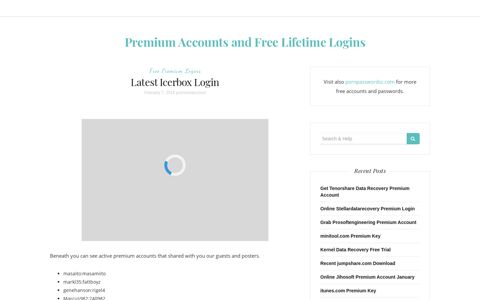 Latest Icerbox Login – Premium Accounts and Free Lifetime ...
