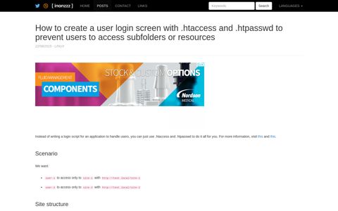 How to create a user login screen with .htaccess and ... - inanzzz