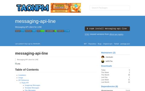 Package - messaging-api-line