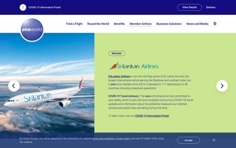 SriLankan Airlines - oneworld Member Airline | oneworld