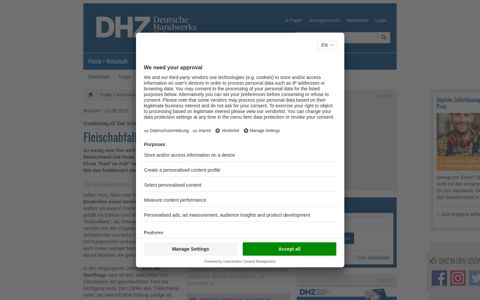 Fleischabfall: Keiner will mehr Innereien - dhz.net