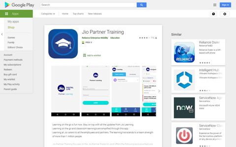 Jio Partner Training – Apps on Google Play