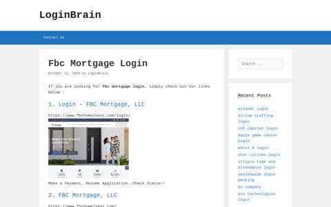 Fbc Mortgage - Login - Fbc Mortgage, Llc - LoginBrain