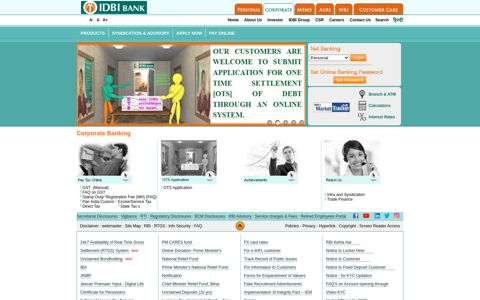 Corporate Banking - IDBI Bank Corporate Banking Services