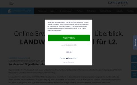 LANDWEHR Webportal für L2 - LANDWEHR software
