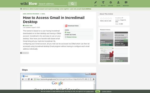 How to Access Gmail in Incredimail Desktop: 14 Steps