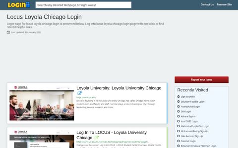 Locus Loyola Chicago Login - Loginii.com