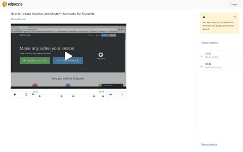 How to Create Teacher and Student Accounts for EDpuzzle
