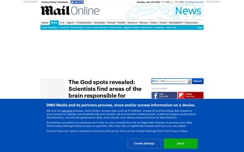 There is no God-spot new research claims but instead ...