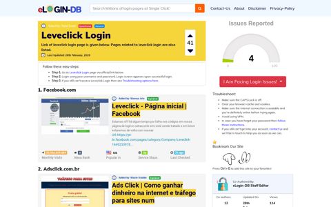 Leveclick Login - A database full of login pages from all over ...