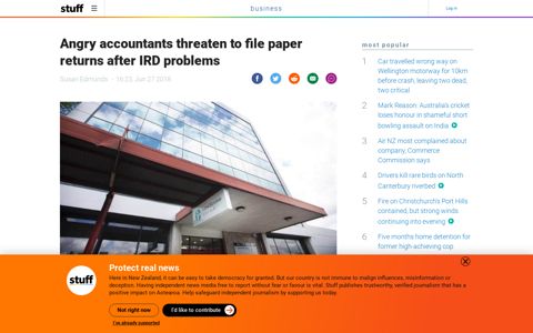 Angry accountants threaten to file paper returns after IRD ...
