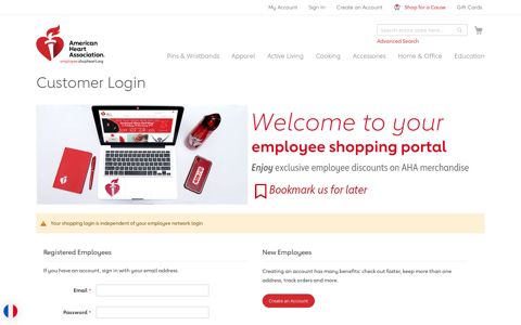 Customer Login - ShopHeart.org