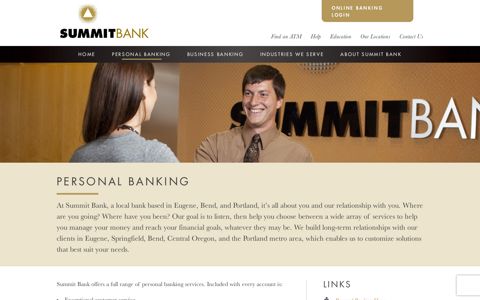Personal Banking at Summit Bank in Eugene, Bend, and ...