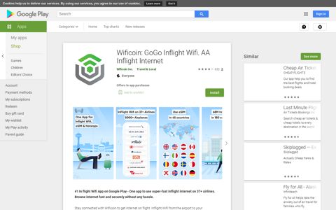 Wificoin: GoGo Inflight Wifi. AA Inflight Internet – Apps on ...