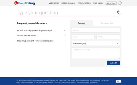 Contact KeepCalling.com - 24/7 Customer Service