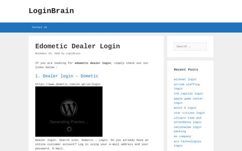 Edometic Dealer Dealer Login - Dometic - LoginBrain