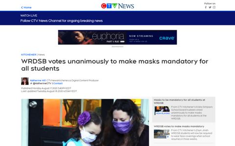 WRDSB votes unanimously to make masks mandatory for all ...