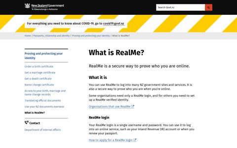 What is RealMe? | New Zealand Government - Govt.nz
