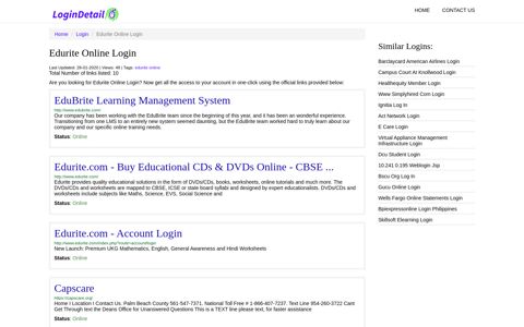Edurite Online Login EduBrite Learning Management System ...