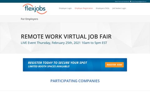 FlexJobs Remote Work Virtual Job Fair