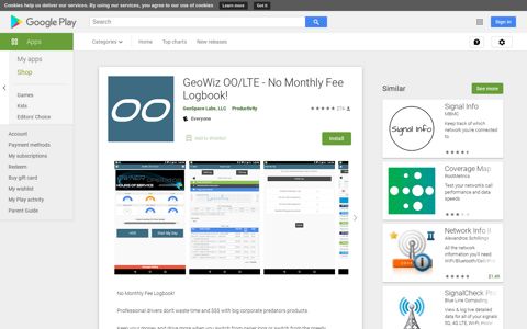 GeoWiz OO/LTE - No Monthly Fee Logbook! - Apps on Google ...