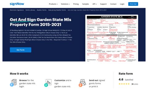 Garden State Mls Login - Fill Out and Sign Printable PDF ...