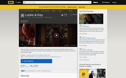 Locke & Key (TV Series 2020– ) - IMDb