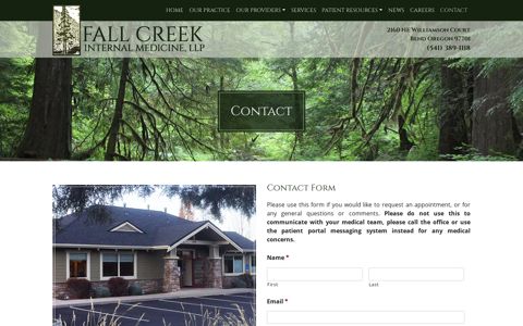 Contact – Fall Creek Internal Medicine