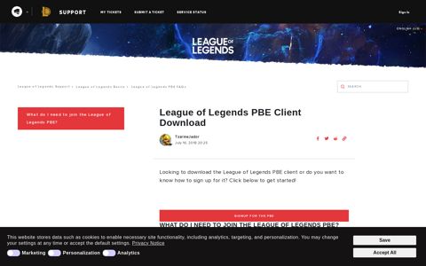 League of Legends PBE Client Download – League of ...
