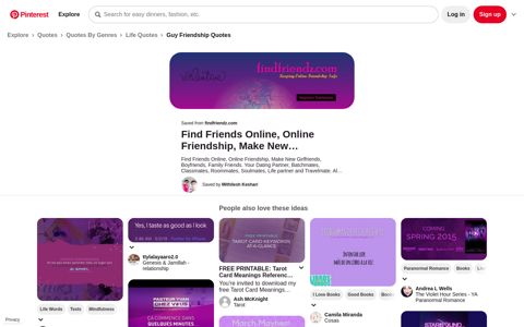 Find Friends Website - www.findfriendz.com - Pinterest