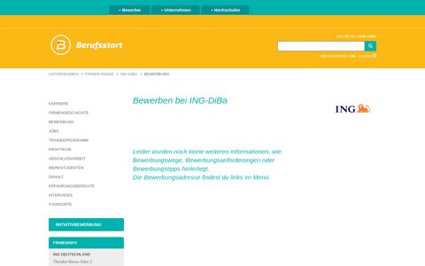 Bewerben bei ING-DiBa | Berufsstart.de