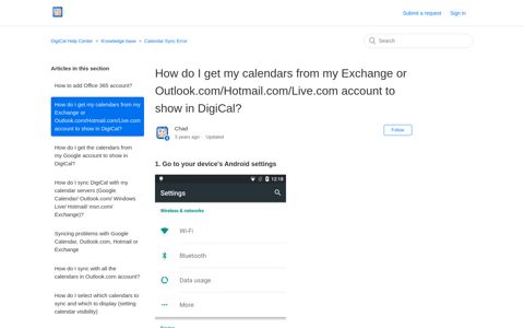 How do I get my calendars from my Exchange or Outlook.com ...
